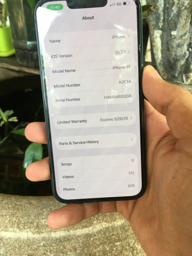 iPhone 13 CH/A 128G សំណុំសុីនអត់ស្កេន ដានអេក្រងតិច ការប្រើប្រាស់ទូទៅ ✔️ តម្លៃ 200$