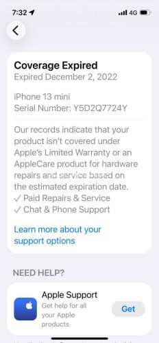 iPhone 13 mini Red 256G LL/A Battery 74%(សុំនុំ មិនដែលគាស់)(មកមើលមុនបានមុន)