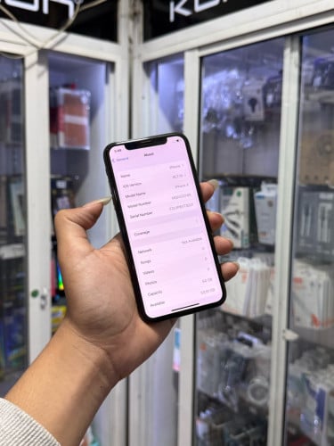 iPhone X ពណ៌ខ្មៅ 🍏 64GB Battery 100% 🔋 តួស្អាត សំណុំហ្សីន
