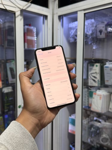 iPhone X ពណ៌ខ្មៅ 🍏 64GB Battery 83% 🔋 តួស្អាត សំណុំហ្សីន