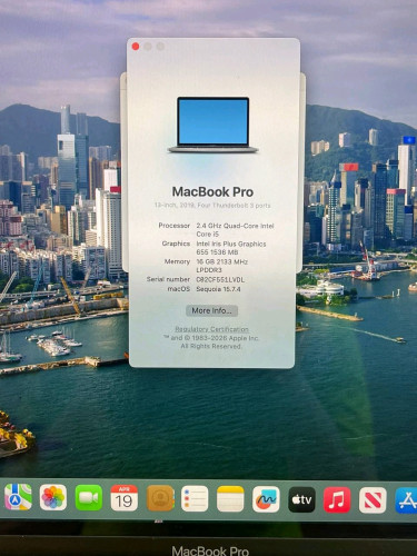 Macbook Pro Year2019 Touch Bar 16GB