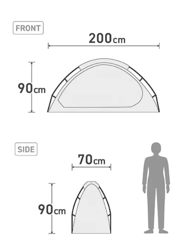 Ultralight Cot Tent / Perfect for Large Domes & Group Tents
