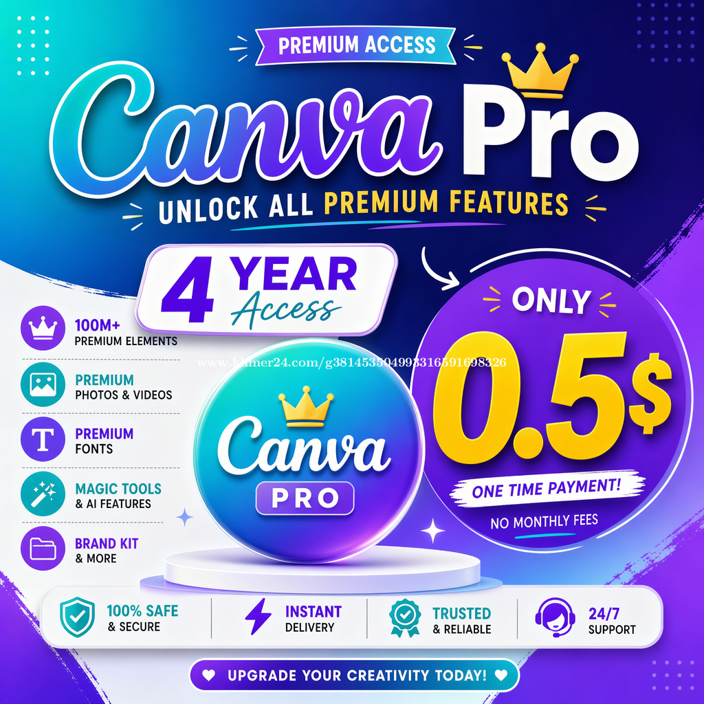 Canva Pro 4 Year | 0.5$