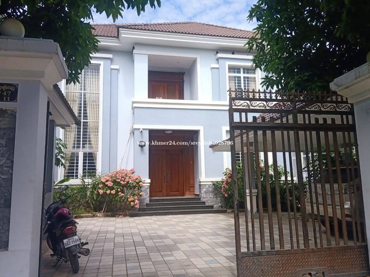 Modern Villa for Rent in Borey Angkor Phnom Penh (near AEON MALL 2)