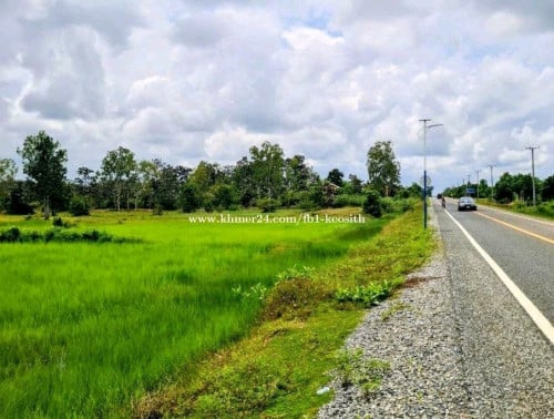 ដីលក់ទីតាំងល្អជាប់ថ្នល់កៅស៊ូ៣០ម