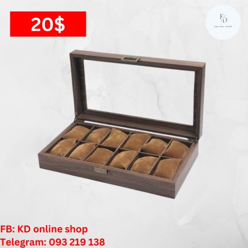 ប្រអប់នាឡិកា 12 ថត | Watch Box |