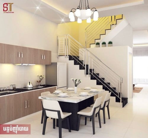 ផ្ទះអាជីវកម្ម​ជាប់និងបុរីជីបម៉ុង60m លក់បន្ទាន់