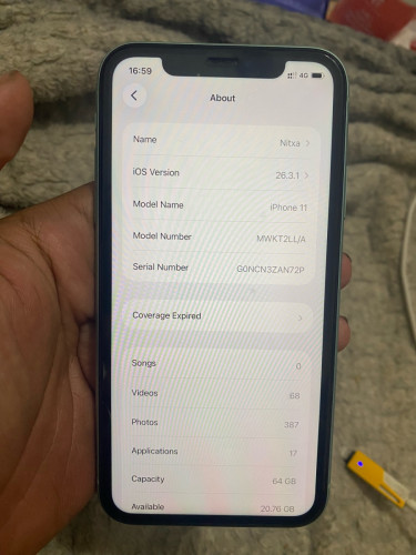 iPhone 11 64G Scan 98%