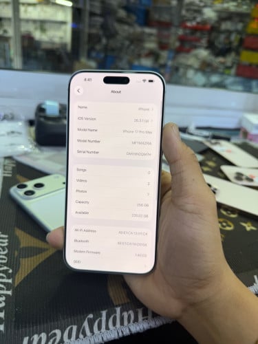 Iphone17promax 256G XA /ZP battery 100%