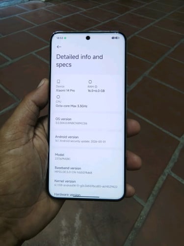Xiaomi 14pro 16g/512g_CH(វៃដូរបាន)👉$335