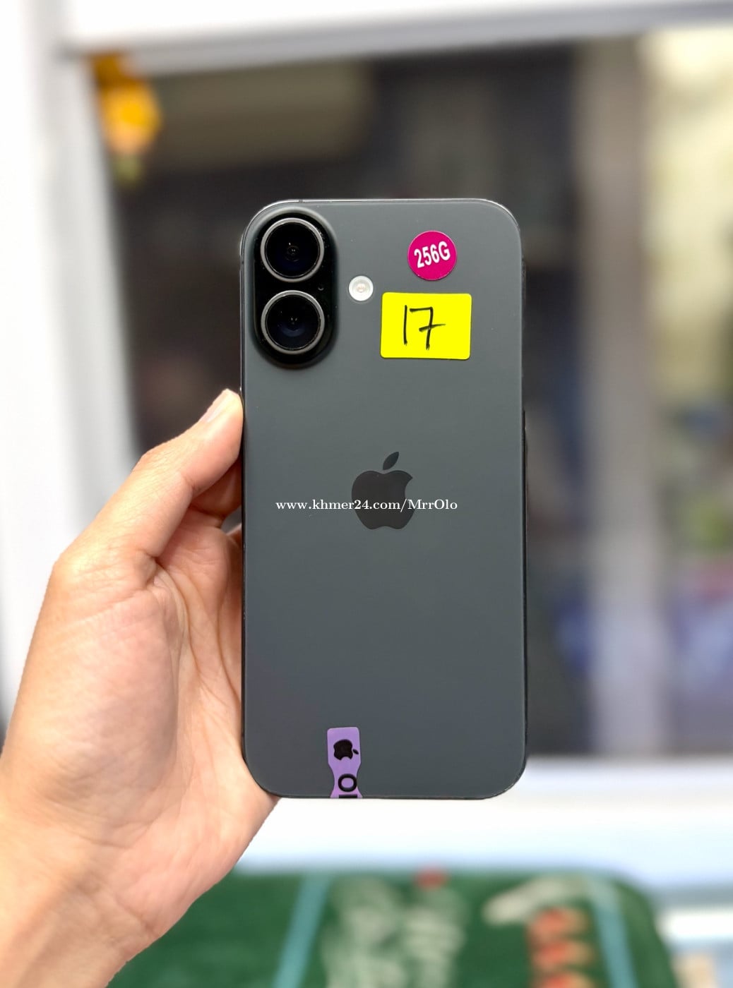 Iphone 17 ទំហំផ្ទុក (256G) Model AA ប្រើ Sim1 & ESIM Color Black