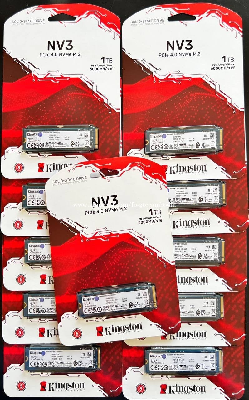 Kingston NV3 1TB PCIe Gen4 Speed 6000MB/s