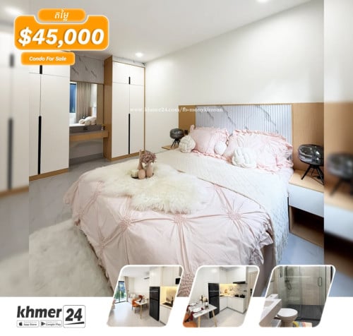 1 bedroom urgent sale $45k