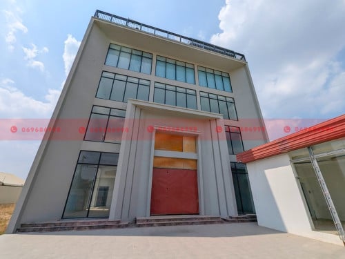 4-Story Office & Warehouse For Lease On A Concrete Road In Sen Sok