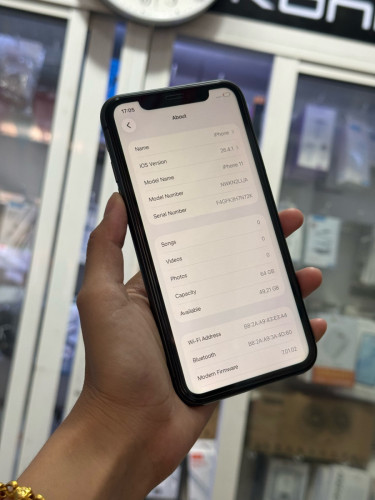 iPhone 11ពណ៌ខ្មៅ 🍏 64GB LLA Battery 91% 🔋 តួស្អាត 99% សំណុំហ្សីន (ធានា1ខែ) តម្លៃល្អបងៗ 📥