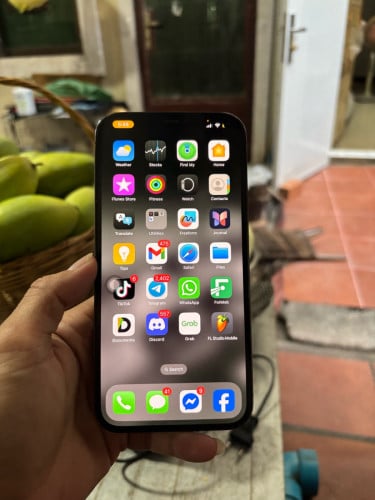 Iphone12pro max 128G LL Sim2 ESIM អត់ស្គេនជាំអេក្រង់និងបែកខ្នង