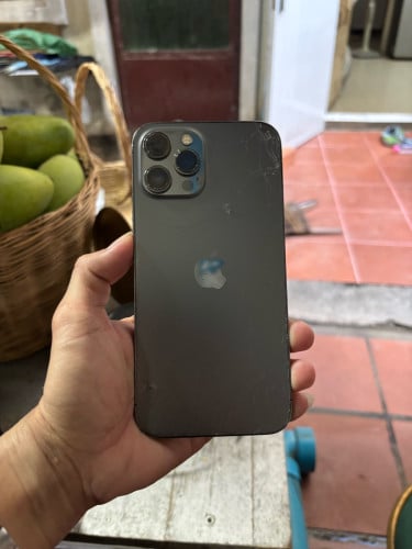 Iphone12pro max 128G LL Sim2 ESIM អត់ស្គេនជាំអេក្រង់និងបែកខ្នង