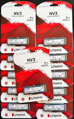 Kingston NV3 1TB PCIe Gen4 Speed 6000MB/s