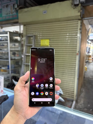 Sony Xperia1Mark3 256G Ram12G Sim1 សានុំស្រុីន បែកខ្នង