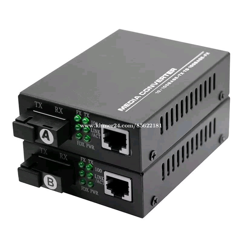 Media converter Fiber Ethernet gigabit 20km