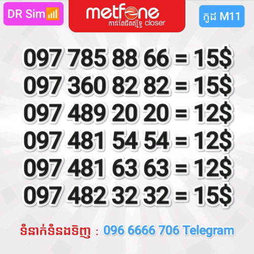 លេខប្រពន្ធ័ Metfone