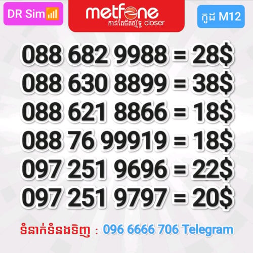 លេខប្រពន្ធ័ Metfone