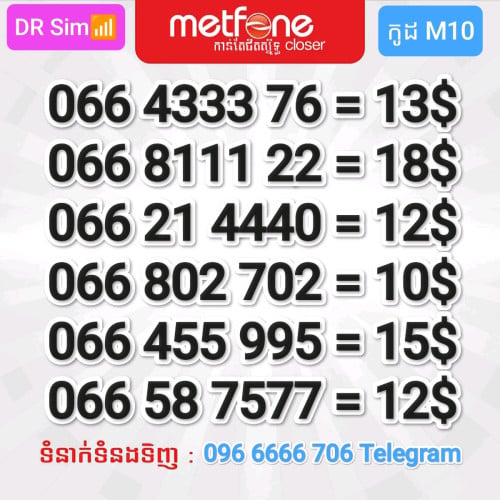 លេខប្រពន្ធ័ Metfone