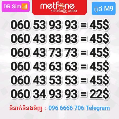 លេខប្រពន្ធ័ Metfone