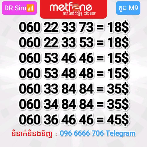 លេខប្រពន្ធ័ Metfone