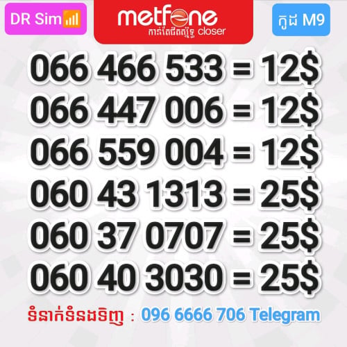 លេខប្រពន្ធ័ Metfone