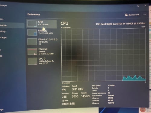 i9 11900F 3080 10G gaming