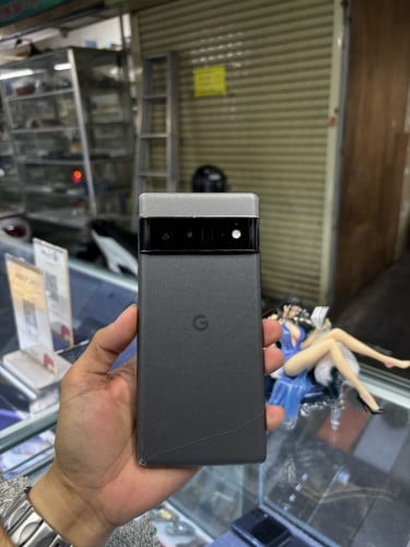 Google pixel6pro 128G Ram12G Sim2 ESIM សានុំស្រុីនបែកខ្នង
