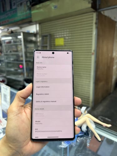 Google pixel6pro 128G Ram12G Sim2 ESIM សានុំស្រុីនបែកខ្នង
