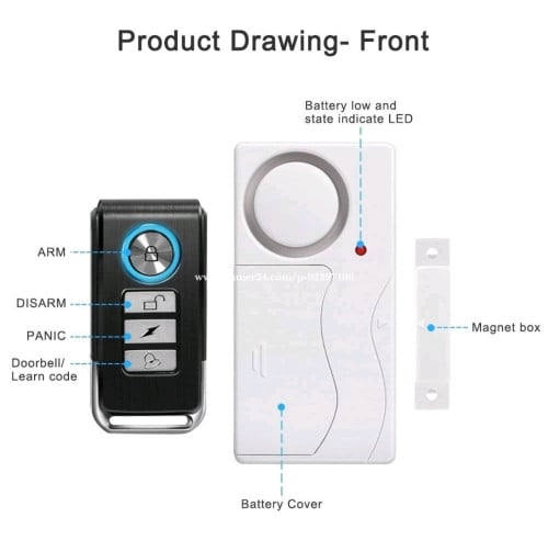 hidden camera, voice recorder and door alarm