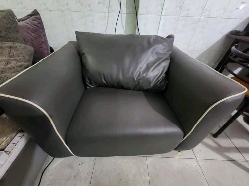 Leather couch and 2 love  150. Brand New