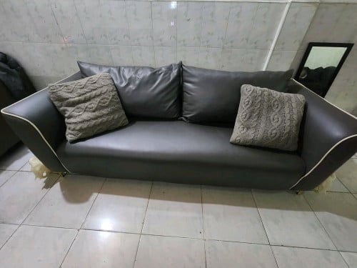 Leather couch and 2 love  150. Brand New