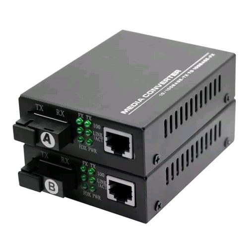Media converter Fiber Ethernet gigabit 20km