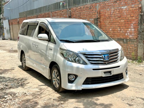 TOYOTA ALPHARD 2012 Hybrid Full Option ពណ៌ស ក្នុងខ្មៅ