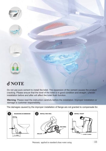 Transform your bathroom into a space of elegance with our sanitaryware collection.