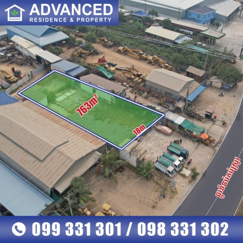 🏡 ដី លើផ្លូវ​ទំនប់​កប់ស្រូវ ជិតបុរី ពិភពថ្មីឈូកវ៉ា2 ត្រូវការលក់បន្ទាន់ខ្លាំង