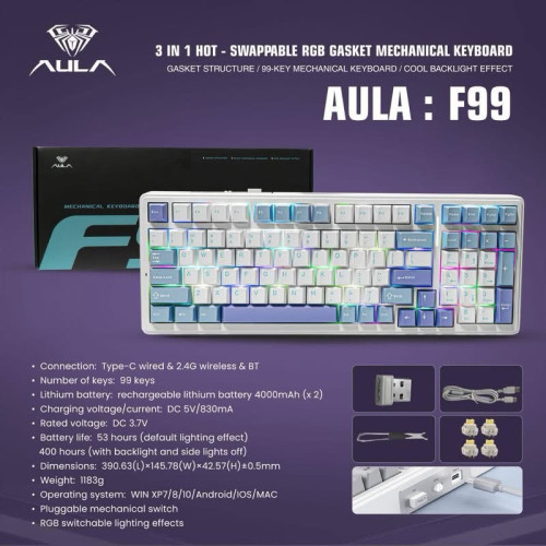 Keyboard Gaming brand Aula ទើបចូលស្តុកថ្មី ថ្មីប្រអប់ អីវ៉ាន់មាននៅក្នុងស្តុក បងៗ មានការធានា1ឆ្នាំពេញ