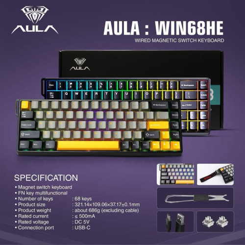 Keyboard Gaming brand Aula ទើបចូលស្តុកថ្មី ថ្មីប្រអប់ អីវ៉ាន់មាននៅក្នុងស្តុក បងៗ មានការធានា1ឆ្នាំពេញ