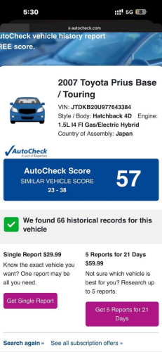 Prius. 2007.  Fulloption