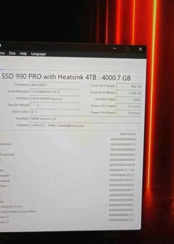 Samsung 990Pro 4T heatsink
