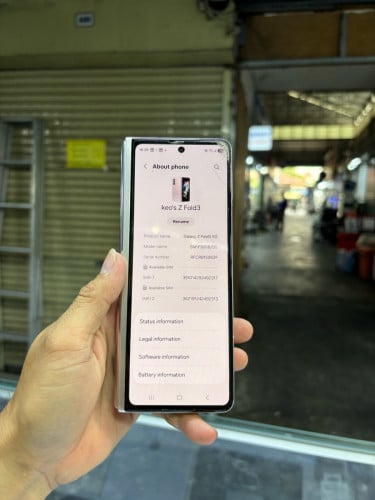 Samsung ZFold3 512G Ram12G Sim2 ខូចខាងក្នុងប្រើបានខាងក្រៅ បែកថាច់មុខតិច