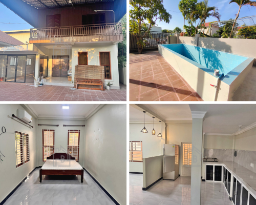 Townhouse 3 Bedrooms for RENT in Boeng Tompoun Area_West of Russian Market