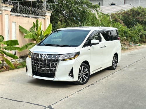 TOYOTA ALPHARD 2015 Executive Lounge Hybrid Full Option ពណ៌ស ក្នុងខ្មៅ (Upgrade 022)