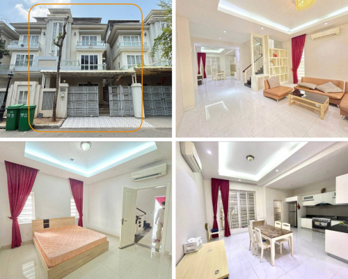 Western-Twin Villa 4 Bedrooms for RENT in front CIA First International School