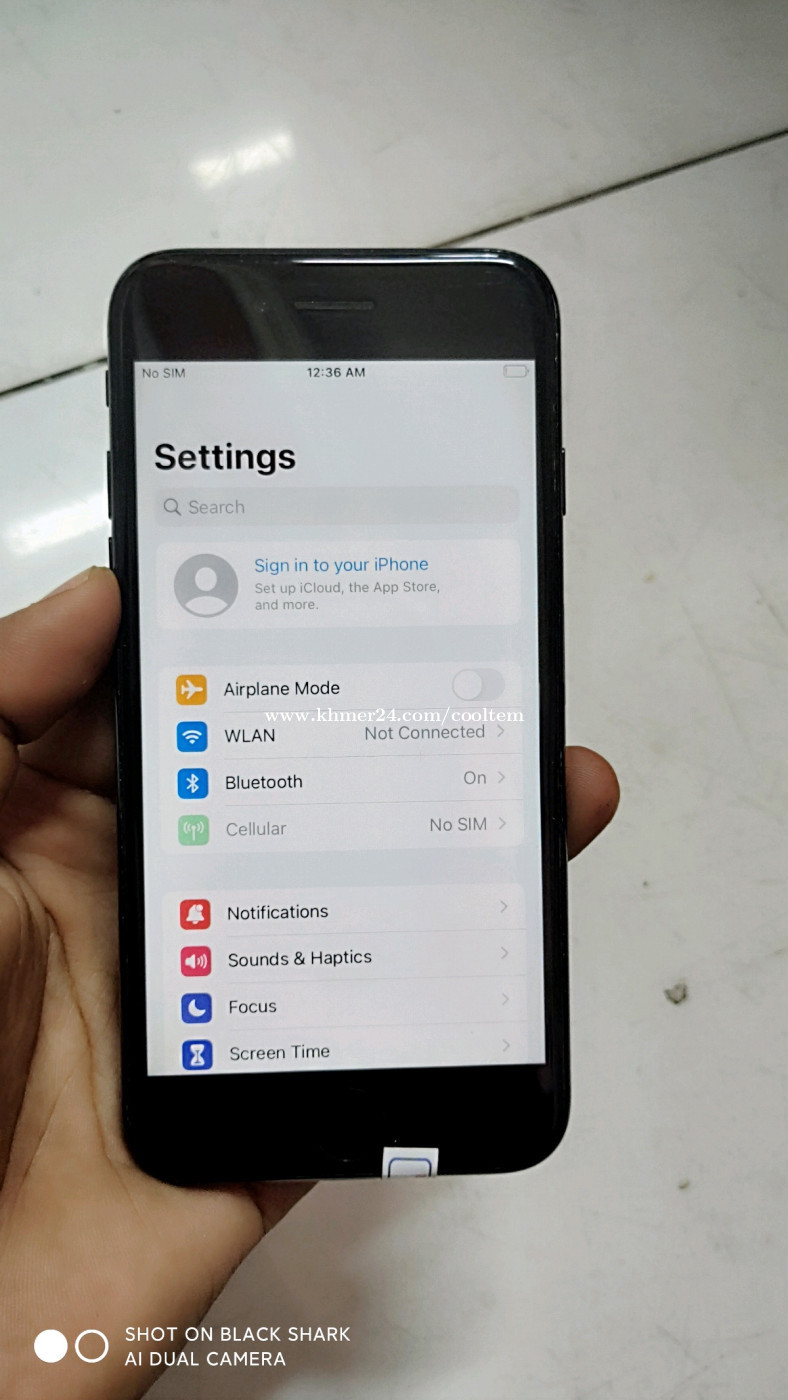 iPhone 7G black អត់ជាប់អីទាំងអស់