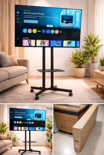 លក់ Samsung Smart TV 55” 4K Crystal UHD + ដង់ដាក់មានកង់ ស្ថានភាពថ្មី រូបភាពច្បាស់